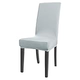 uxcell Stretchy Dining Chair Cover Short Chair Covers Washable Protector Seat Slipcover For Wedding Party Restaurant Home Decor Gray