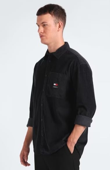 Image of White. G Service Trader || Men's Solid Slim Fit Cotton Casual Shirt with Spread Collar & Full Sleeves Formal Shirt