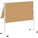Produktbild MAUL Moderationstafel MAULsolid 150x120 cm | Klappbare Pinnwand mit beidseitiger Nutzung | Pinnwand Kork für Moderationskarten, Pinnnadeln | Tafel für Büro, Schule, Universität | Kork