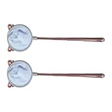 Guaber Red de inmersión retráctil de mango largo para acuarios, tanques de peces, camarones, tanques de peces, filtro para niños, red de pesca portátil duradera (2 unidades)