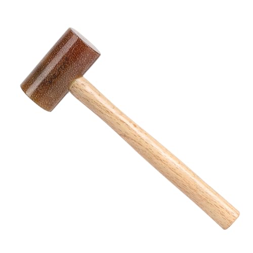 WUTA Rawhide Mallet Cobbler Hammer Leather Hammer Rawhide-head for Stamping Jewelry Leather Worker Craft Tool 48mm