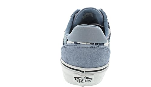Vans Vans Unisex Ward Deluxe Lace up Low Cut Design Sneaker - Patchwork Light Blue 6.5