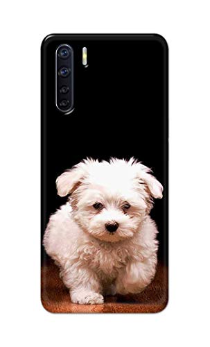 Image of PRINTFIDAA� Printed Hard Back Cover Case for Oppo F15 | Oppo F15s | Oppo A91 | Oppo Reno 3 4G Back Cover (Puppy Dog) -2808