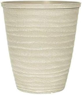 Plastic Plant Pot | Heavy Duty Planter 13L | Indoor Outdoor Flower Pot | Weatherproof Garden Container with Drainage Holes | Decorative for Garden Patio Balcony (Dune Planter Warm Grey - 28cm, 1Pack)