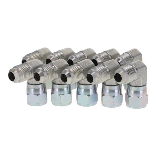 HYDRAULICS DIRECT | 6500-10-10-HD-PK10 | 90° Elbow 5/8" JIC (7/8"-14 thread) Male x 5/8" JIC (7/8"-14 thread) Female Swivel