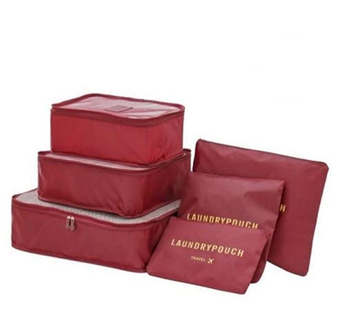 Kit 6 Peças Necessaire Organizadora Mala Viagem Travel Bag
