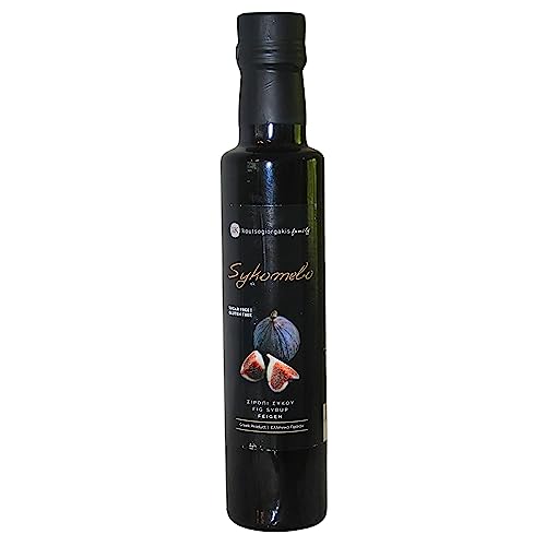 Koutsogiorgakis Family Sirope de Higo Griego 250 ml | 100% Natural del Norte de Eubea | Variedad Esmirna | Edulcorante para Ensaladas, Cocina y Repostería | Sin Azúcar Añadido