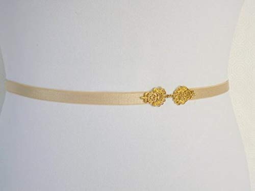 gold thin belt