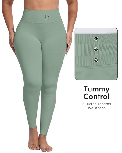 Image of ATHVOTAR Workout Gym Leggings Women, High Waisted Seamless Butt Lifting Scrunch Butt Sports Leggings