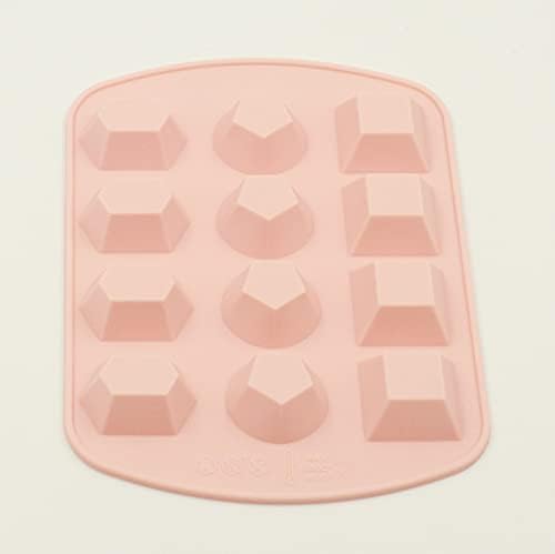 Selecto Bake Diamonds Crystals Gems Silicone Bakeware Mould Chocolate Mold Wax Melts Candy Resin Candy Baking Mould Cube