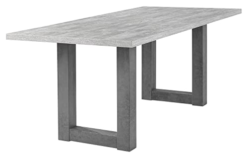 Esstisch Küchentisch Esszimmertisch | 180x90 cm | Betonoptik | Grau |...