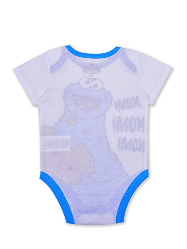 Sesame Street Cookie Monster Baby Boys Bodysuit and Pants Set for Newborn and Infant3