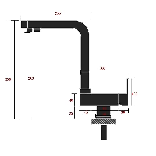 Finition brossée pour ce robinet filtre à eau potable pliable