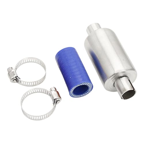 FLMLF Rc Car Silencer Muffler Pipe Kit for 1/5 HPI ROFUN ROVAN KM Baja 5B 5T 5SC Losi 5ive-t T MCD DBXL FS Buggy Rc Boat Parts (Blue)