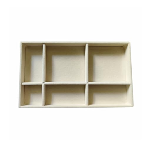 YHAILI Bandeja organizadora de joyas apilable de terciopelo para cajones, anillos, soporte de exhibición, aretes, pulseras, collares