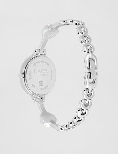 Image of Titan Raga Quartz Analog Pink Dial Metal Strap Watch for Women-NS2576SM01 /NT2576SM01