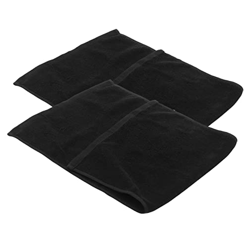 MUCKLILY 2Pcs Cotton Bathroom Towels Soft Facial Washcloths for Home Use Super Absorbent No Shedding Fading Stylish and Comfortable Design