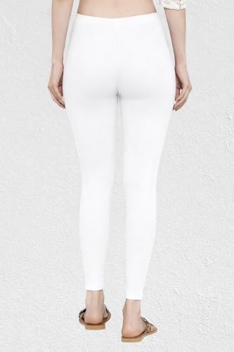 Image of Women Cotton Ankle Leggings Combo | Soft Stretchable Breathable Fabric | High Waist Comfortable Fit Bottom Wear for Kurti Office Casual & Daily Use