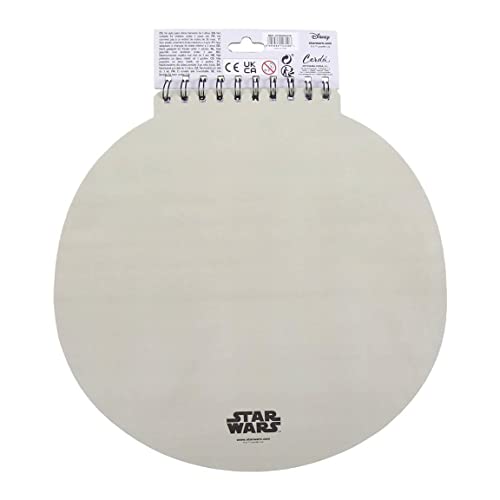 CERDÁ LIFE’S LITTLE MOMENTS - Cuaderno de Dibujo para Colorear de Baby Yoda (The Mandalorian) Incluye 6 Lápices de Colores y 15 Pegatinas - Licencia Oficial Star Wars, MULTICOLOR