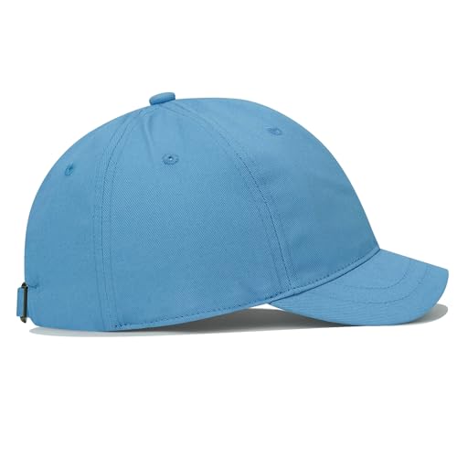 Clape Men's Cotton Dad Hat Classic Short Brim Baseball Cap with Adjustable Buckle Closure Sport Golf Cap RD02 Sky Blue - Image 4