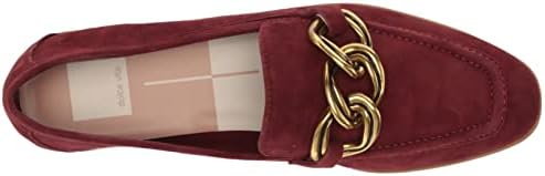 Dolce Vita Women's CRYS Loafer, Maroon Suede, 9 | Image 4