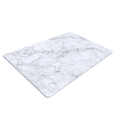 Pagnanno. Chopping Board-Catering Cutting Set-Kitchen Board-Glass Worktop Savers-Sink Chopping Board-Large-Worktop Protectors Heat Resistant-Marble Effect Grey (Design 1, 30 x 20 cm (Pack of 1))