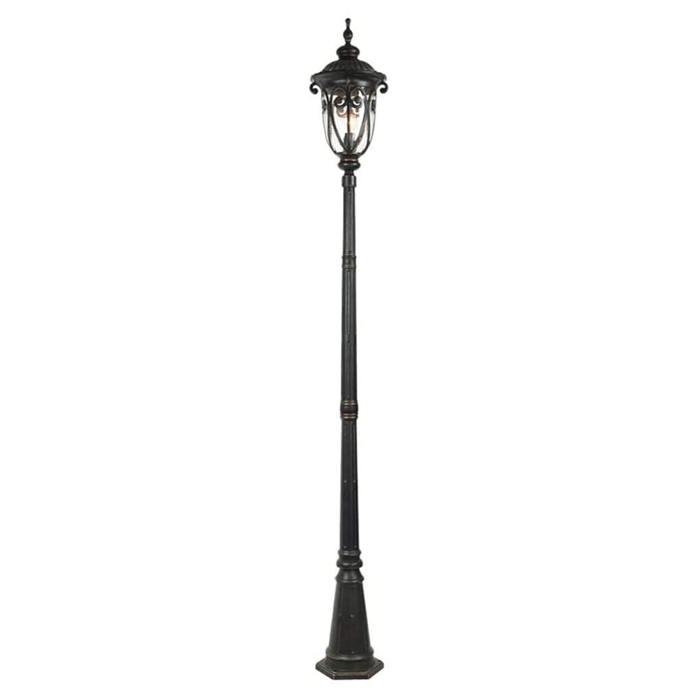 Farola de exterior fuerte y duradera con farol de vidrio vintage IP33