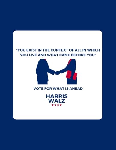 Kamala Harris Tim Walz 2024 Journal: Harris Walz Democrat Notebook - Vote for Kamala Presidential Election '24