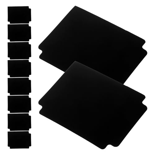 BESTonZON 10個 防水黒カード仕切り 曇りタブ付き 多色トレーディングカード用 類整理