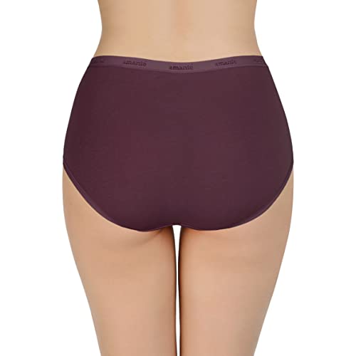 Image of Amante Solid Cotton Full Brief Panty Pack(Pack of 3)