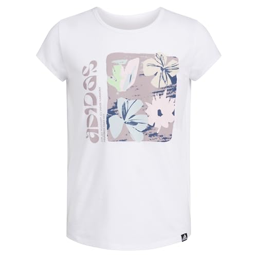 Image of adidas Girls' Short Sleeve Scoop Neck Tee T-Shirt