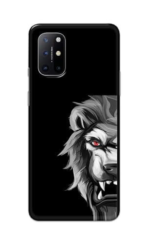Image of PRINTFIDAA Printed Hard Back Cover Case for OnePlus 8T | OnePlus 8T+ 5G Back Cover (Angry Lion) -112