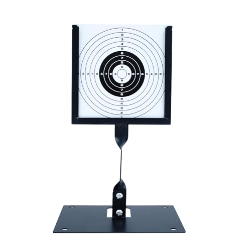 STRONCHUANBb Gun Target, Shooting Target, Slingshot Target, Comes with 20 Paper Targets, Square, Iron, Portable Design, Suitable for Outdoor Shooting and Hunting Shooting