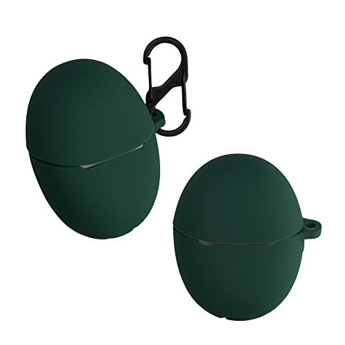 kwmobile Case Compatible with Huawei Freebuds 5 Case - Silicone Cover Holder for Earbuds - Green
