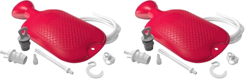 Image of Flents Douche and Enema Combination Kit for Men and Women, Large Capacity, Multipurpose Cleaning System for Personal Hygiene, Colon Detox Cleanse, Made with Comfortable Material, (1.66 L) (Pack of 2)