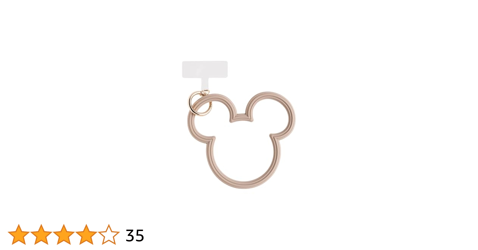 Mickey Mouse スマホストラップ ベージュ Mickey Mouse スマホストラップ ベージュ Disney スマホ