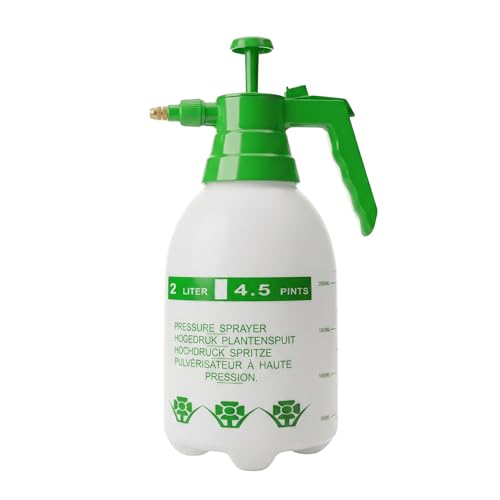 Pulverizador de Agua 2L para Plantas JAMAX – Botella Pulverizadora Presión Manual, Ideal para Jabón Potásico, Herbicida y Cuidado de Jardín | Spray Ajustable, Pulverizador a presion (2 litros)