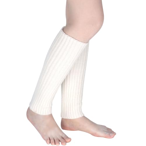 Image of FZBNSRKO Women Girls 80s Knit Leg Warmers Ribbed Long Leg Warmers for Party Sports Accessories