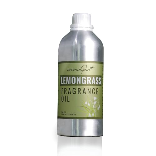 Image of Aromahpure Lemongrass Aroma Oil | 1 Liter Undiluted & Natural | Long-Lasting Scent for Aromatherapy, Candle & Soap Making, Diffusers, Room Freshener, Humidifier, Bathroom Revitalizer & Home Essentials