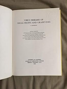 Hardcover Virus Diseases of Small Fruits and Grapevines: A handbook Book