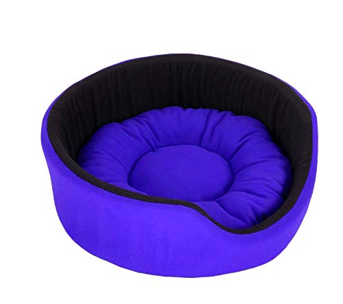 Image of Fluffy's Polyester Luxurious Both Side Soft Dog /Cat Bed (Red, Small)
