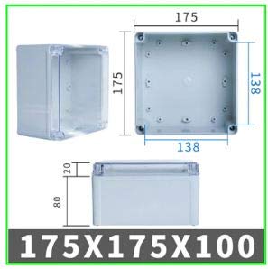 KAMCON Grey ABS Junction Box Universal Project, 7x7x4 & 11x11x5, Waterproof, Includes Box, Grommets, Screws 1