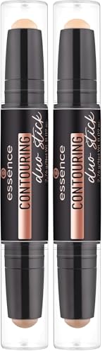 Essence Cosmetics Duo Contouring Stick Viso, Opacizzante, Definizione, Risultato Istantaneo, Opaca, 2.76 g (Confezione da 2)
