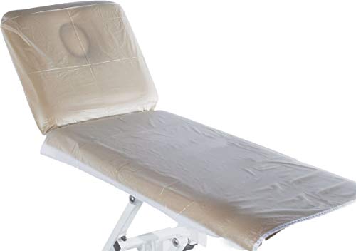 Cubierta de PVC para mesa de masaje con cintas protector de camilla 2