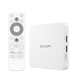 KICKPI KP1 Android TV Box 12.0 Google Certified 4K Streaming Device with Voice Search 2GB RAM 32GB ROM, Dolby Audio, Bluetooth 5.0 Chromecast Built-in, Smart Home Control (White)