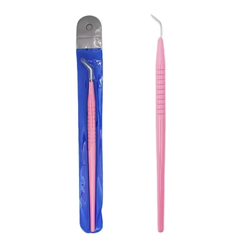 Eyelash Perm Wand Lifting Tools Beauty Lash Separating Grafting False Lashes Extension Metal Eyelash Pick Stick Lift Rods Supplies (Pink)