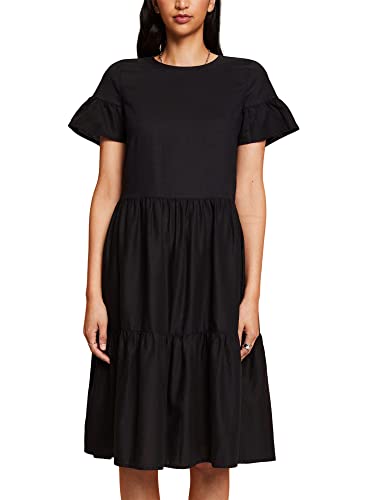 ESPRIT Damen 043CC1E315 Kleid, 001/BLACK, M