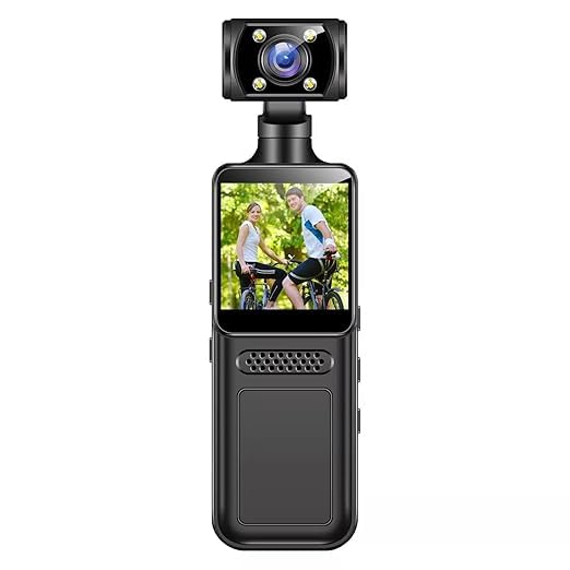 QAWACHH Hd Video Recorder Rotatable Lens Back Clip Camera Infrared Night Vision-picture-24