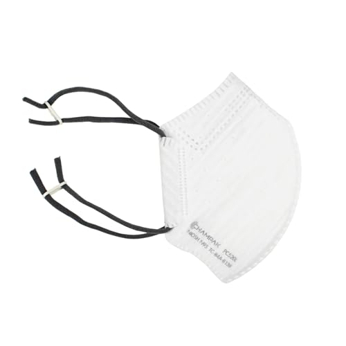 PLANET HALO Champak Flat Fold adjustable N95 Masks Large - Pack of 15 (White, Large)
