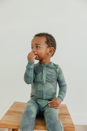 Image of Copper Pearl Zip-Up Footie Baby Pajamas - Soft Newborn Onesies for Boys & Girls, Tag-Free with Two-Way Zipper Baby Sleepers for Newborn - 24 Months, Hunter
